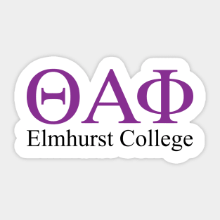 elmhurst college Theta Alpha Phi Sticker